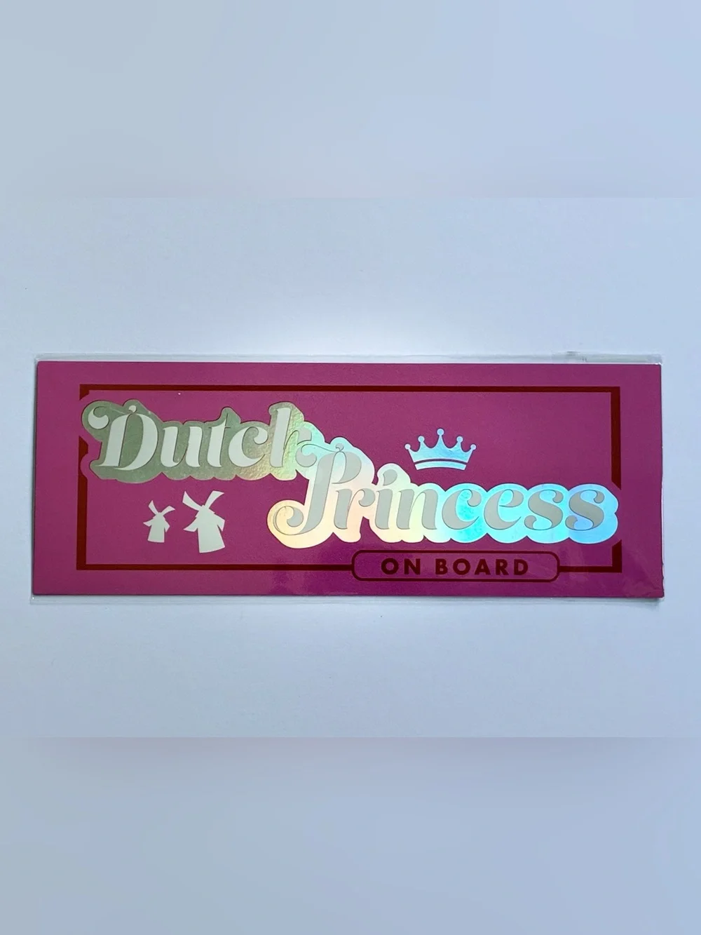 Dutch Bros “Dutch Princess on Board” Magnetic Car Sticker